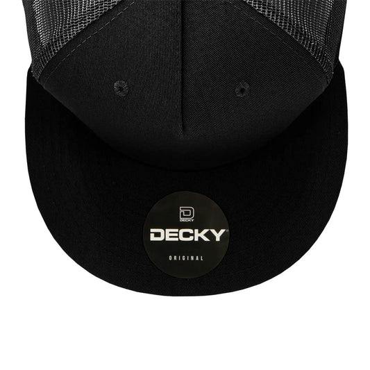 Custom Embroidered Decky 1040 - 5 Panel Trucker Snapback Hat