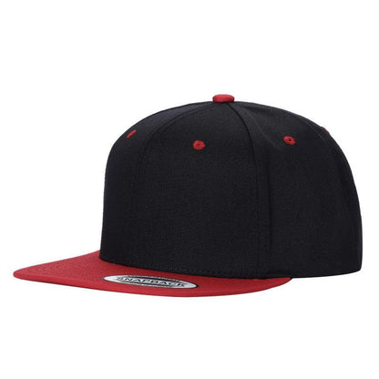 Unbranded Snapback Hat, Blank Flat Bill Cap