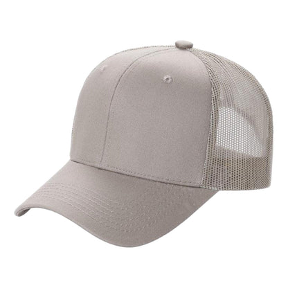 Unbranded 6-Panel Curve Trucker Hat, Blank Mesh Back Cap