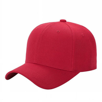 Unbranded Structured Baseball Cap, Blank 6 Panel Hat