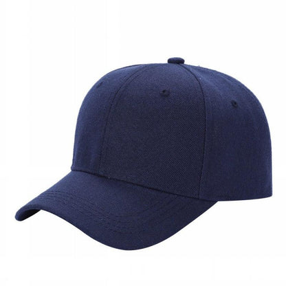 Unbranded Structured Baseball Cap, Blank 6 Panel Hat