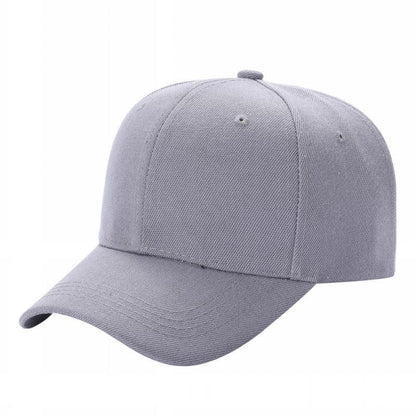Unbranded Structured Baseball Cap, Blank 6 Panel Hat