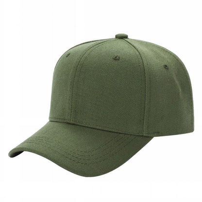 Unbranded Structured Baseball Cap, Blank 6 Panel Hat