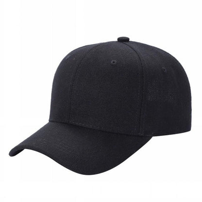 Unbranded Structured Baseball Cap, Blank 6 Panel Hat