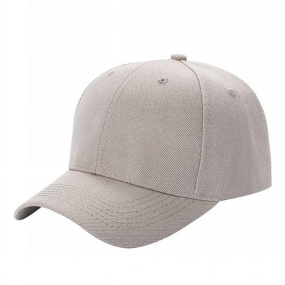 Unbranded Structured Baseball Cap, Blank 6 Panel Hat