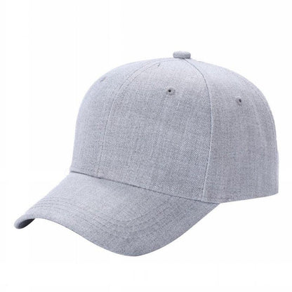 Unbranded Structured Baseball Cap, Blank 6 Panel Hat