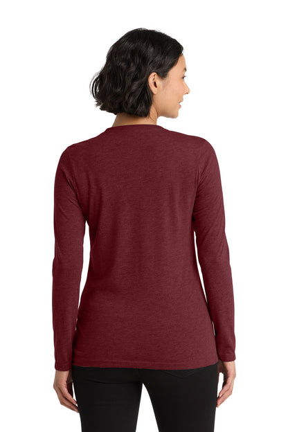 Vino Red Allmade Women's Tri-Blend Long Sleeve Tee AL6008