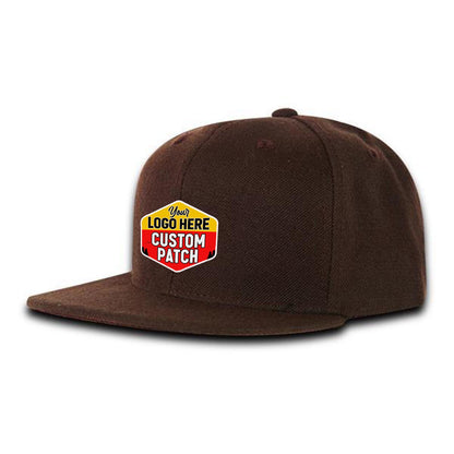 Custom Patch Decky 7011 - Youth 6 Panel High Profile Structured Snapback, Kids Flat Bill Hat