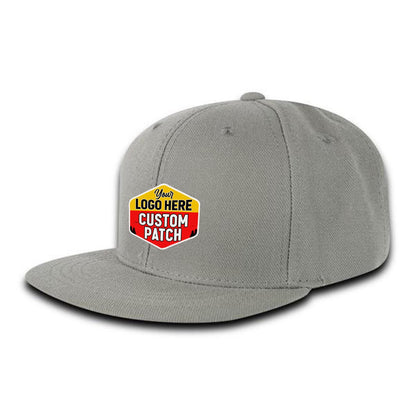 Custom Patch Decky 7011 - Youth 6 Panel High Profile Structured Snapback, Kids Flat Bill Hat