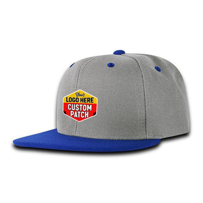 Custom Patch Decky 7011 - Youth 6 Panel High Profile Structured Snapback, Kids Flat Bill Hat