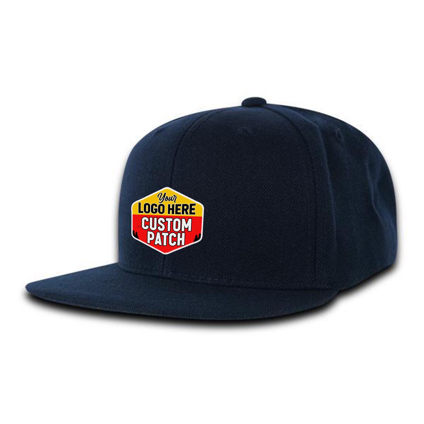 Custom Patch Decky 7011 - Youth 6 Panel High Profile Structured Snapback, Kids Flat Bill Hat