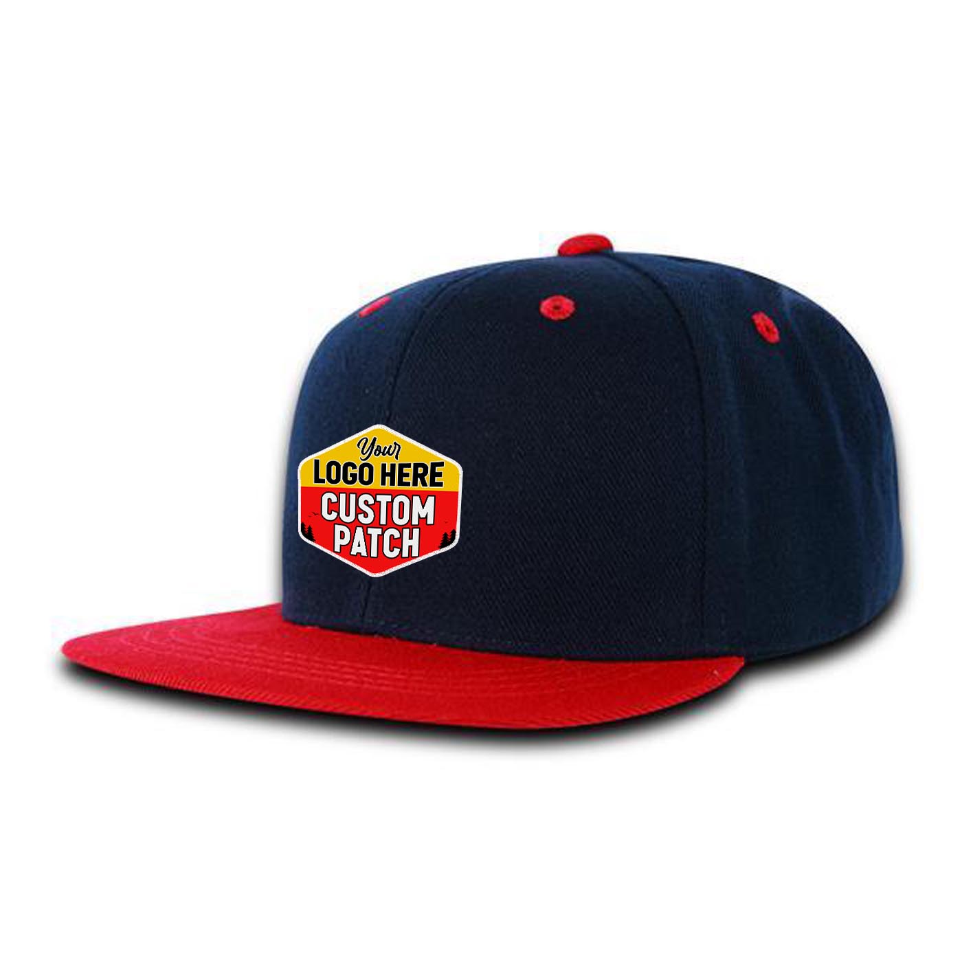 Custom Patch Decky 7011 - Youth 6 Panel High Profile Structured Snapback, Kids Flat Bill Hat