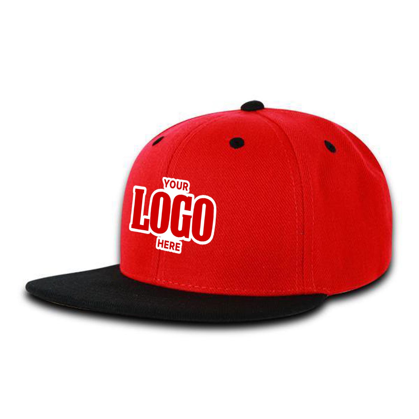 Custom Embroidered Decky 7011 - Youth 6 Panel High Profile Structured Snapback, Kids Flat Bill Hat