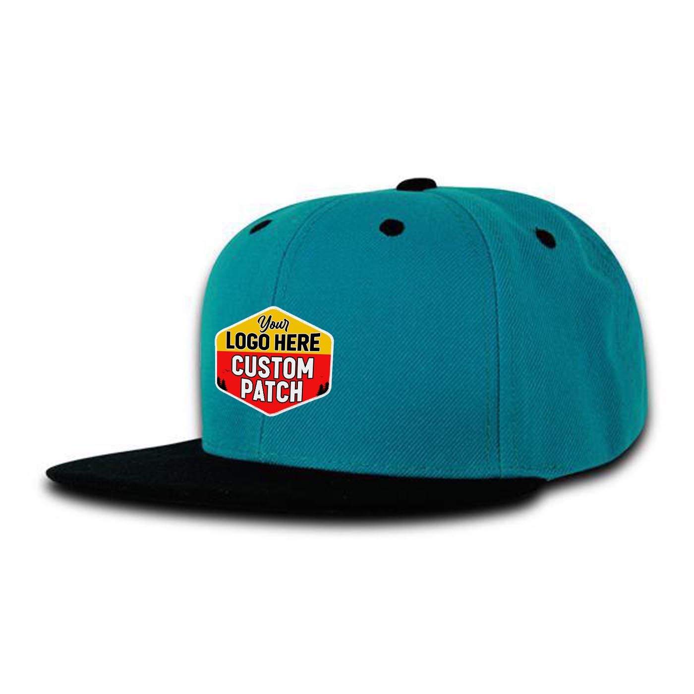 Custom Patch Decky 7011 - Youth 6 Panel High Profile Structured Snapback, Kids Flat Bill Hat