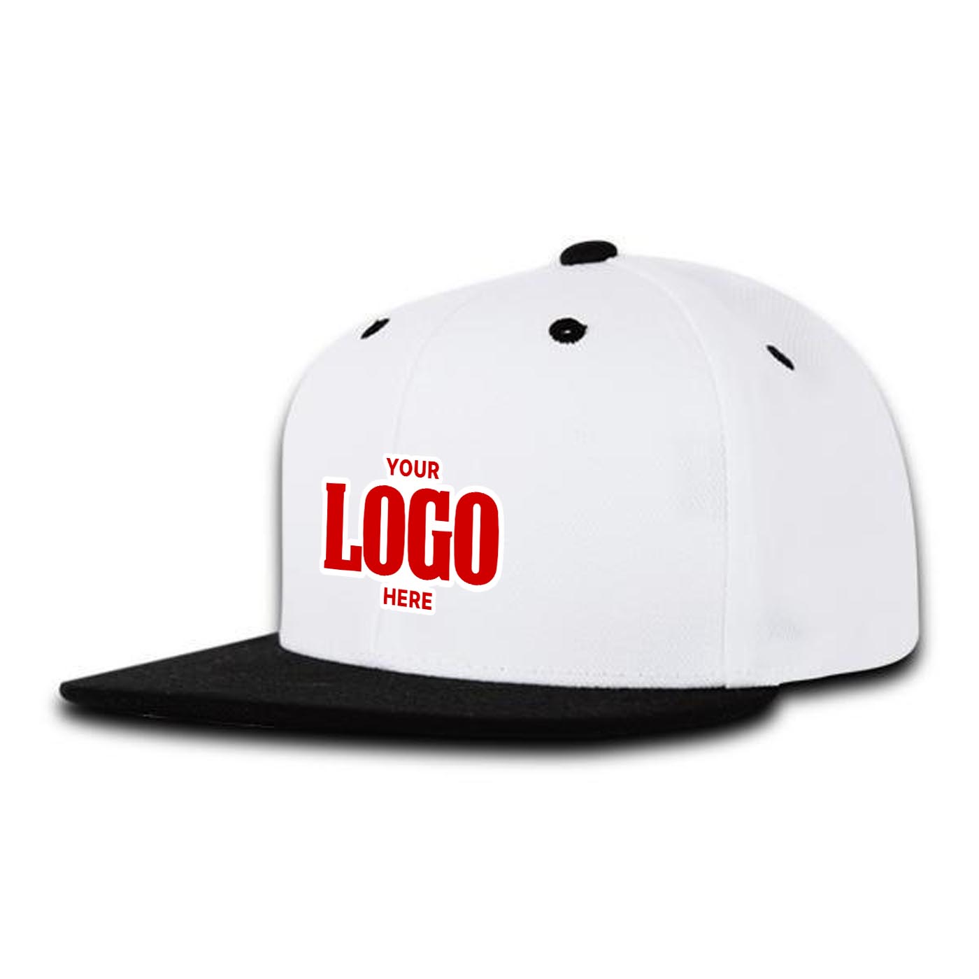 Custom Embroidered Decky 7011 - Youth 6 Panel High Profile Structured Snapback, Kids Flat Bill Hat