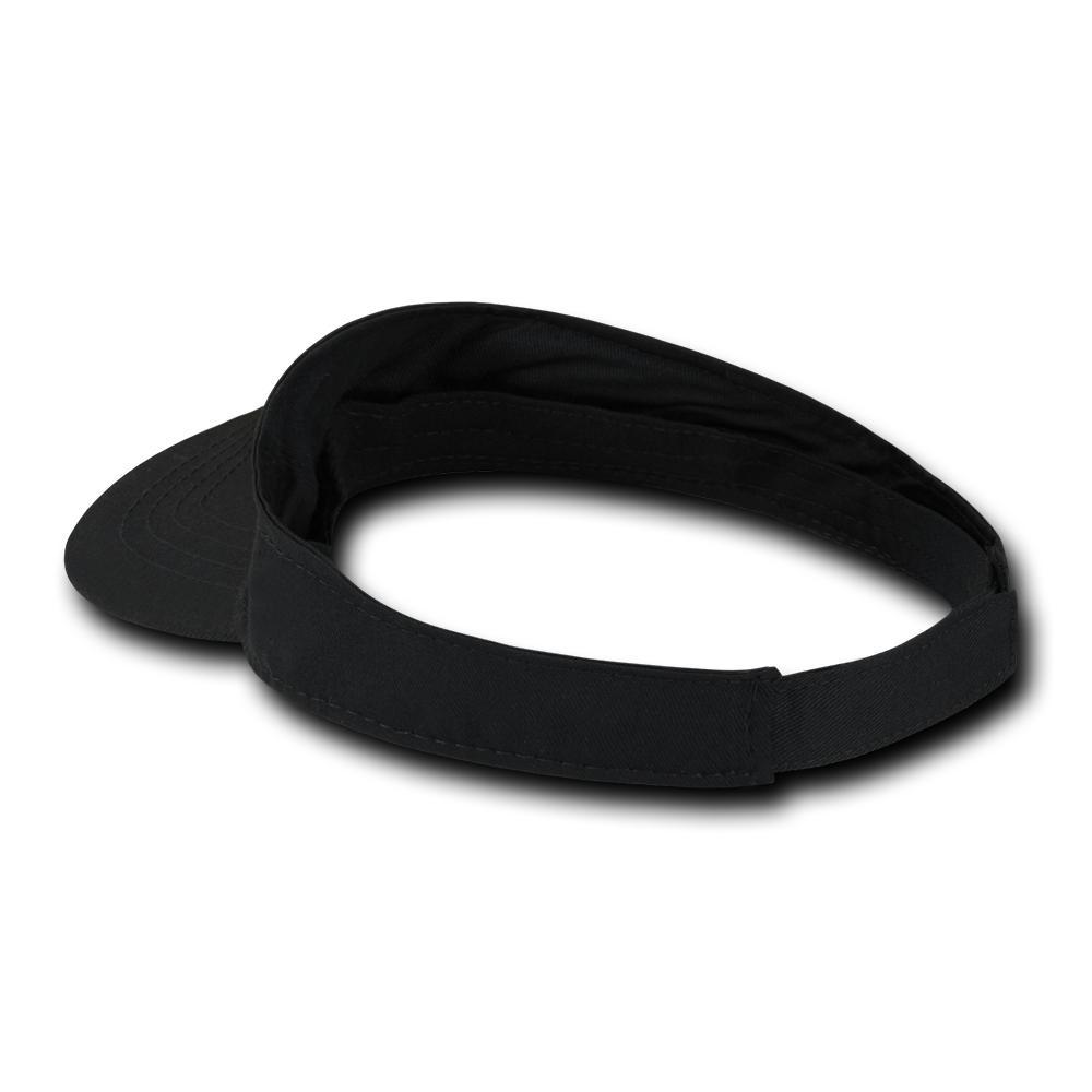 Wholesale Bulk Blank Kids' Youth Visors - Decky 7007 - Black