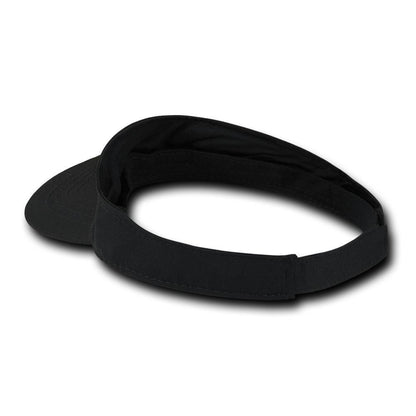 Wholesale Bulk Blank Kids' Youth Visors - Decky 7007 - Black