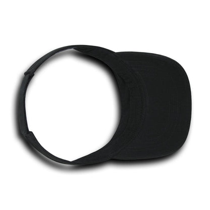 Wholesale Bulk Blank Kids' Youth Visors - Decky 7007 - Black