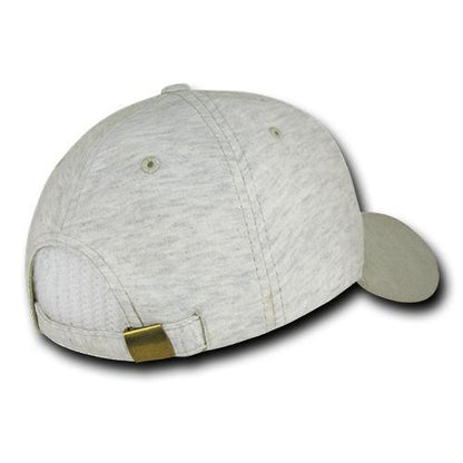 Wholesale Bulk Heather Jersey Baseball Cap - Decky 233 - Cream