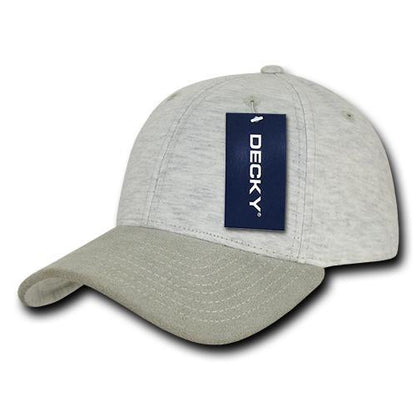 Wholesale Bulk Heather Jersey Baseball Cap - Decky 233 - Cream