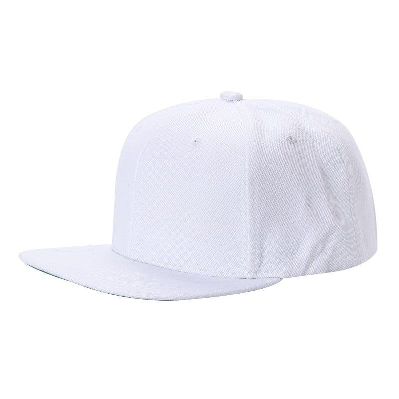 Unbranded Wool Snapback Hat, Blank Flat Bill Cap