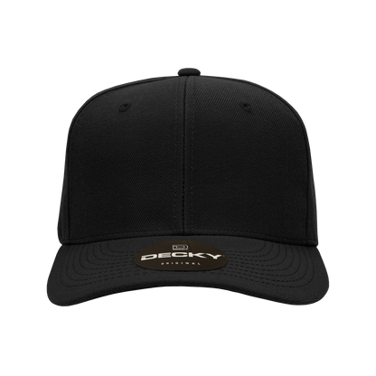 Custom Embroidered Decky 1015 - 6 Panel Mid Profile, Structured Snapback Hat