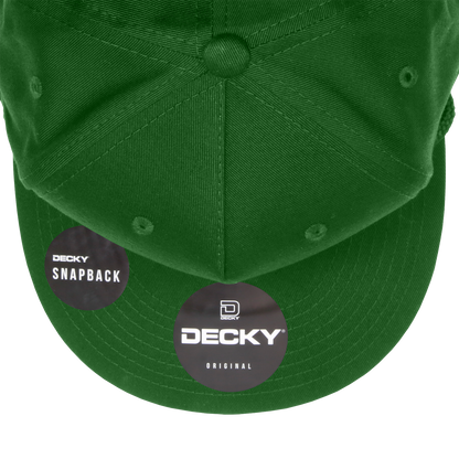 Custom Embroidered Decky 1041 - Classic Flat Bill Golf Hat with Rope, Snapback