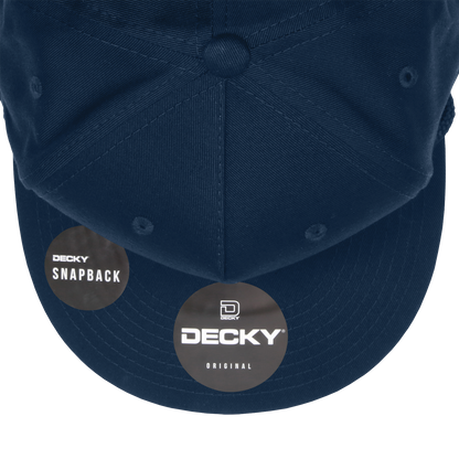 Custom Patch Decky 1041 - Classic Flat Bill Golf Hat with Rope, Snapback