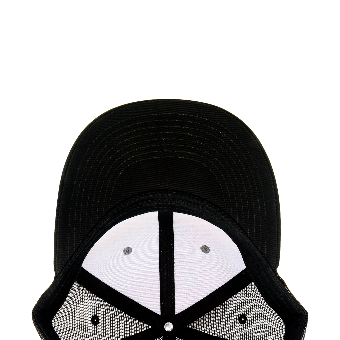 Custom Embroidered Decky 1054 - Camo Curve Bill Trucker Hat, 6 Panel Camo Trucker Cap