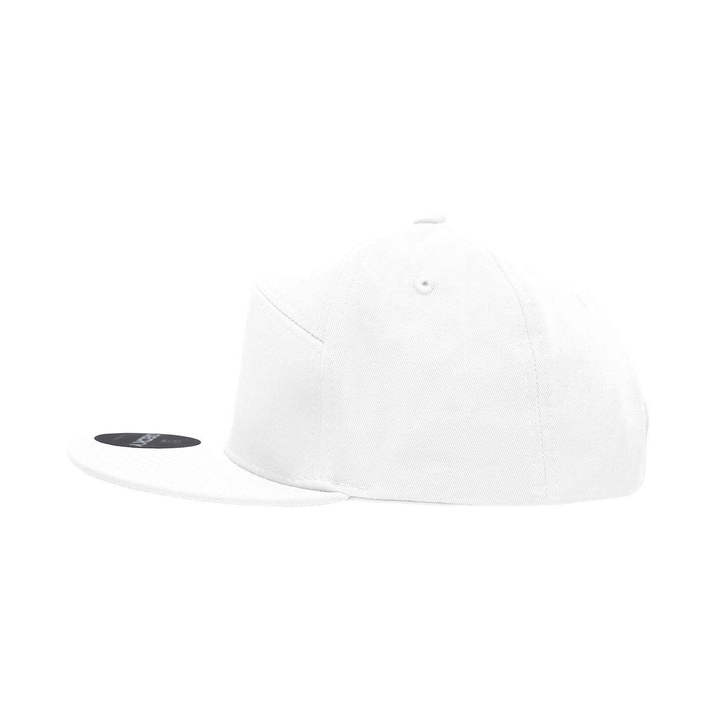 Custom Patch Decky 1098 - 7 Panel Flat Bill Hat, Snapback, 7 Panel High Profile Structured Cap