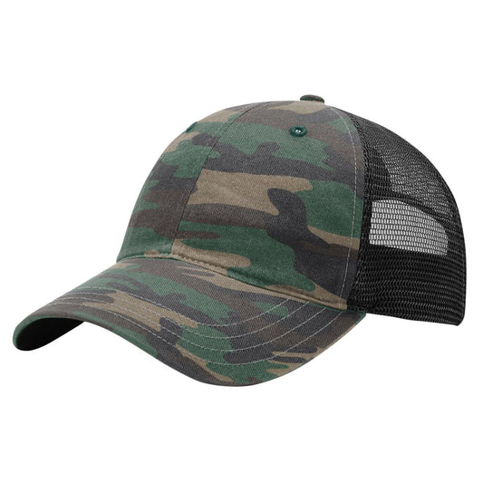 Richardson 111P Garment Washed Printed Trucker Hat - Blank