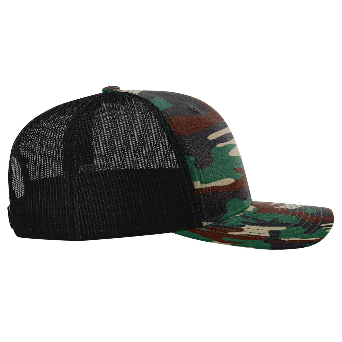 Richardson 112P Printed Trucker Hat Snapback Cap - Blank