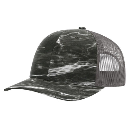 Richardson 112P Printed Trucker Hat Snapback Cap - Blank