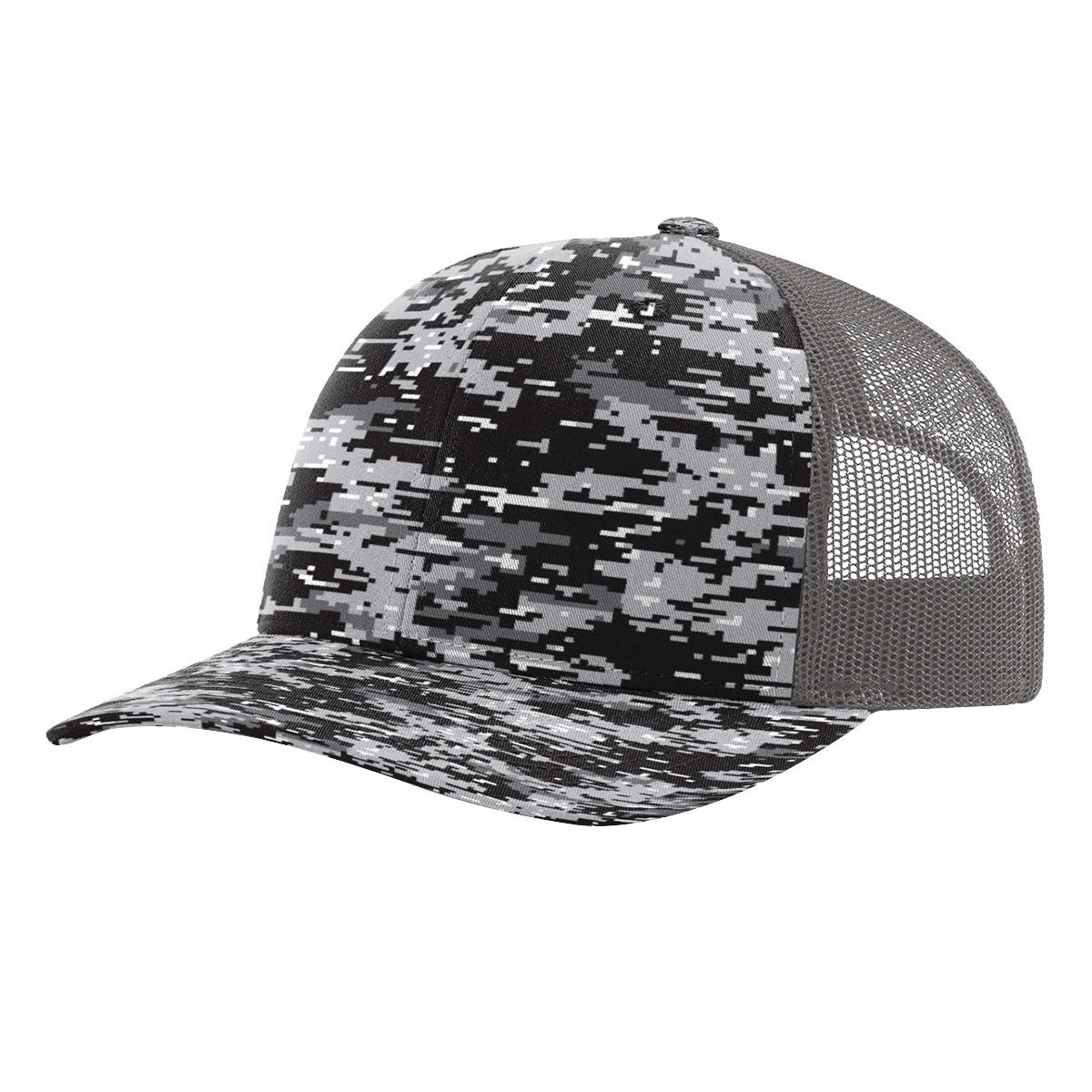 Richardson 112P Printed Trucker Hat Snapback Cap - Blank