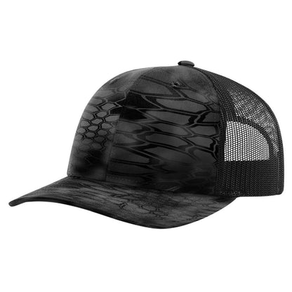 Richardson 112P Printed Trucker Hat Snapback Cap - Blank