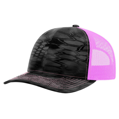 Richardson 112P Printed Trucker Hat Snapback Cap - Blank