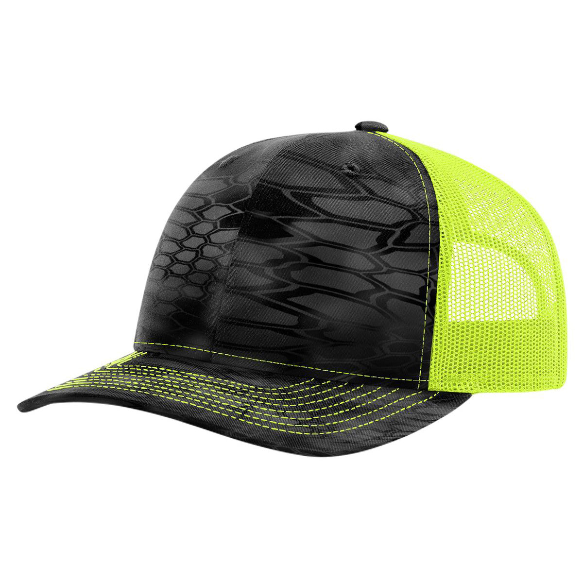 Richardson 112P Printed Trucker Hat Snapback Cap - Blank