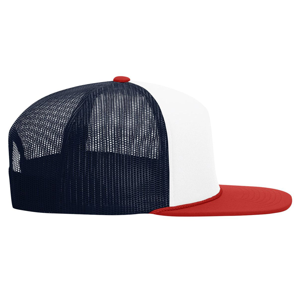 Custom Embroidered Richardson 113 Foamie Trucker Hat, Flat Bill