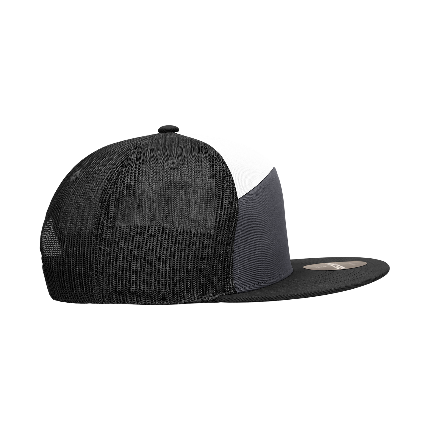 Custom Patch Decky 1133 - 7 Panel Trucker Flat Bill Snapback Hat