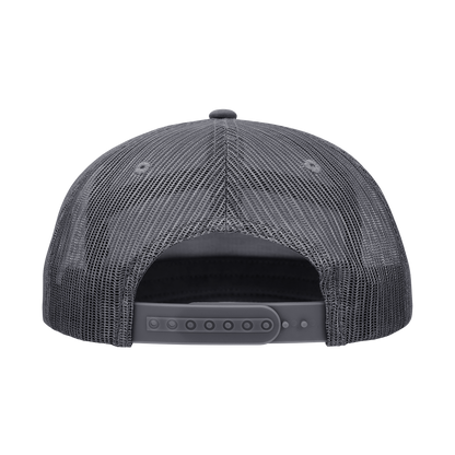 Custom Embroidered Decky 1133 - 7 Panel Trucker Flat Bill Snapback Hat