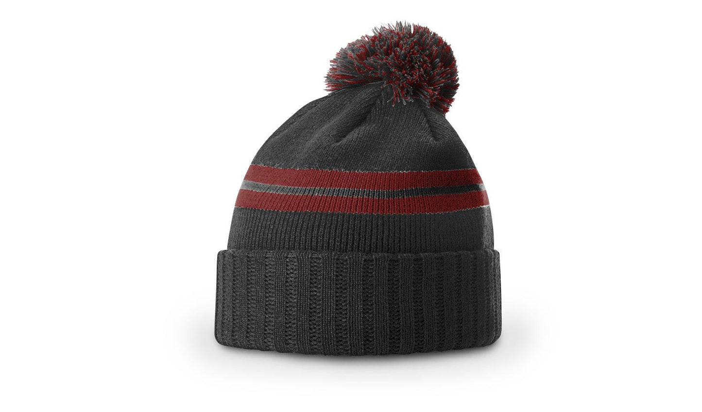 Richardson 135 Short Pom Knit Beanie - Blank