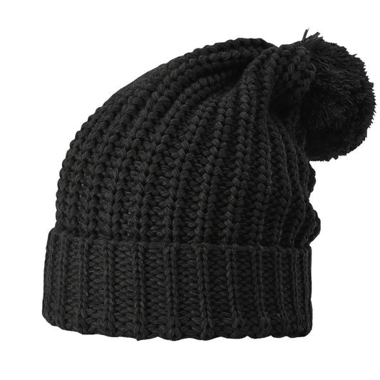Custom Embroidered Richardson 143 Chunky Cable Knit Beanie with Cuff & Pom 143R