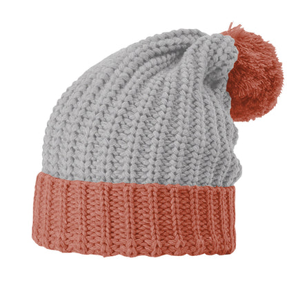 Richardson 143 Chunky Cable Knit Beanie with Cuff & Pom 143R - Blank