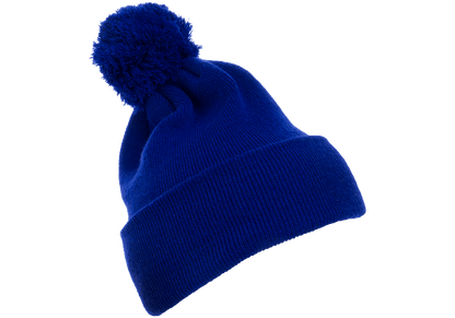 Custom Embroidered YP Classics 1501P Cuffed Pom Pom Knit Beanie, Knit Cap, Yupoong 1501P