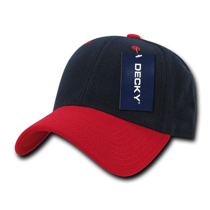 Decky 206 6 Panel Low Profile Structured Cap Baseball Hat - Blank