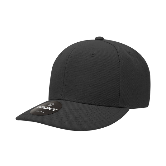 Custom Embroidered Decky 207 - Deluxe, Mid Pro Baseball Hat, 6 Panel Structured Cap