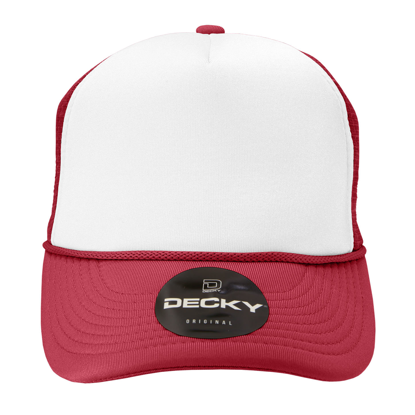 Custom Patch Decky 210 - Foam Trucker Hat, Two Tone Mesh Back Cap