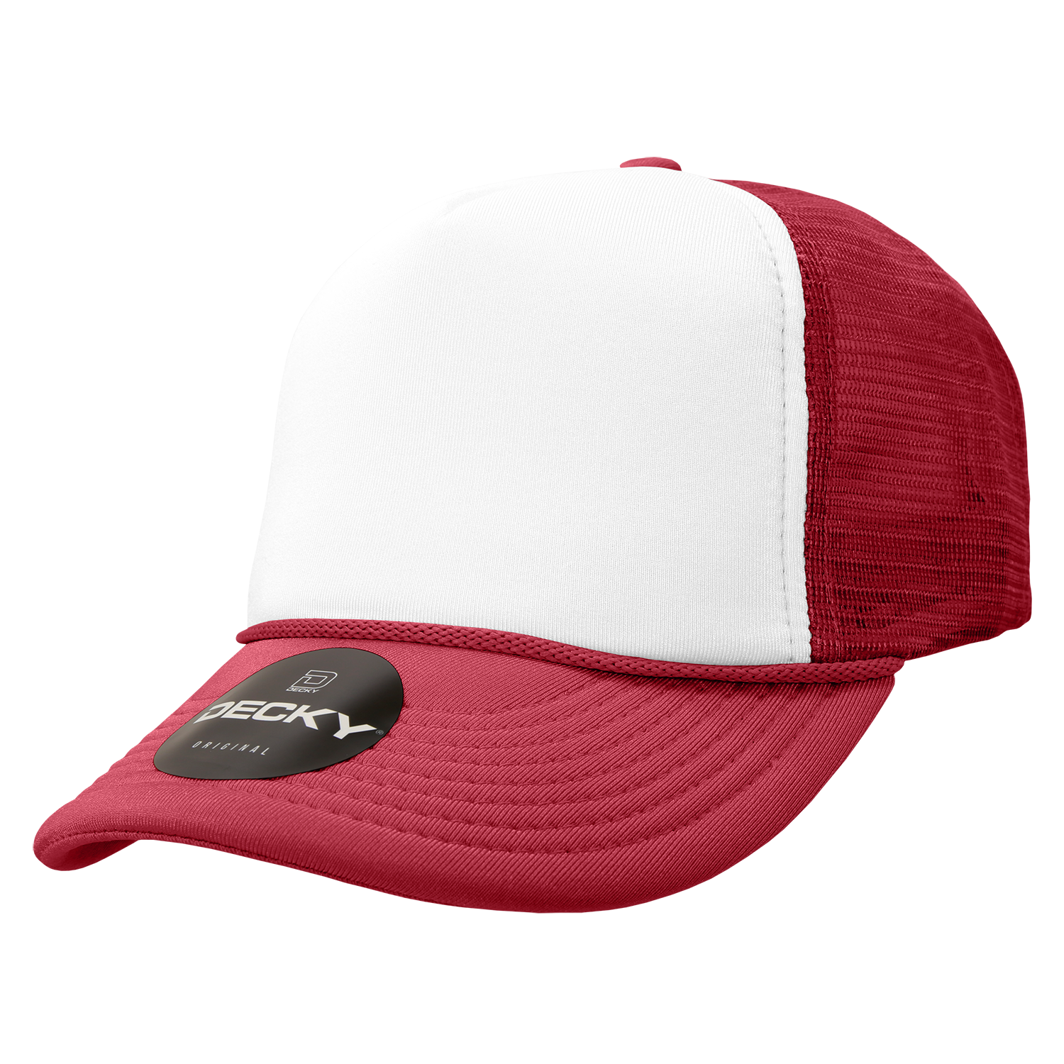 DECKY Trucker in misto cotone strutturato a 5 pannelli con DECKY Trucker in misto cotone strutturato a 5 pannelli con