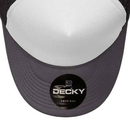 Custom Patch Decky 210 - Foam Trucker Hat, Two Tone Mesh Back Cap