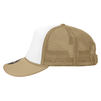 Custom Patch Decky 210 - Foam Trucker Hat, Two Tone Mesh Back Cap